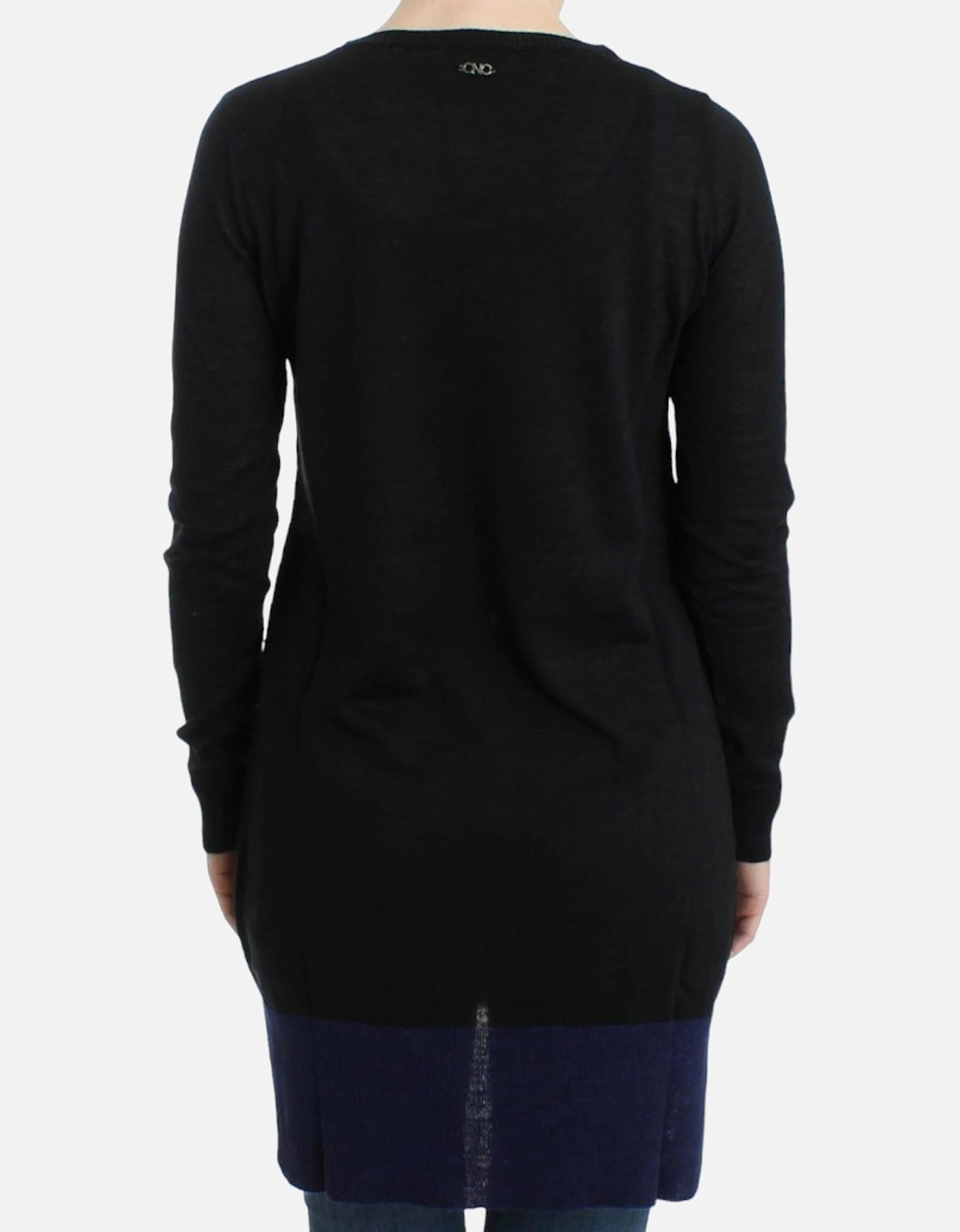 VNeck Long Sleeve Pullover Sweater Women - Black