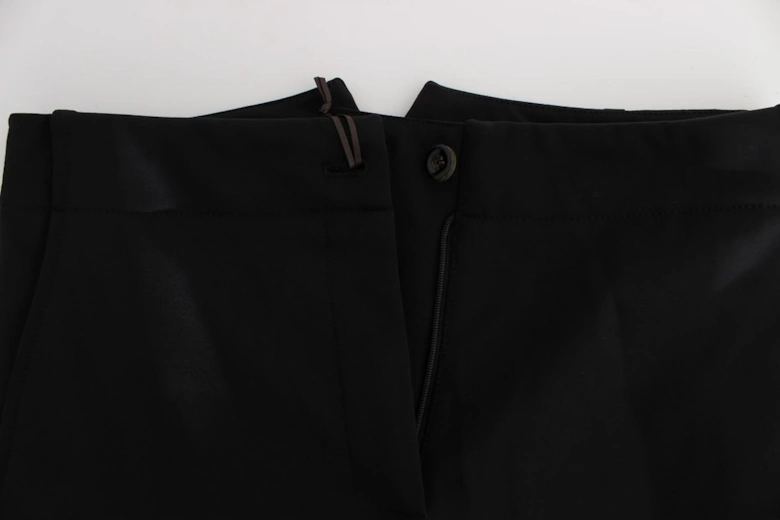 Trousers Button Detail Women - Black Jeans