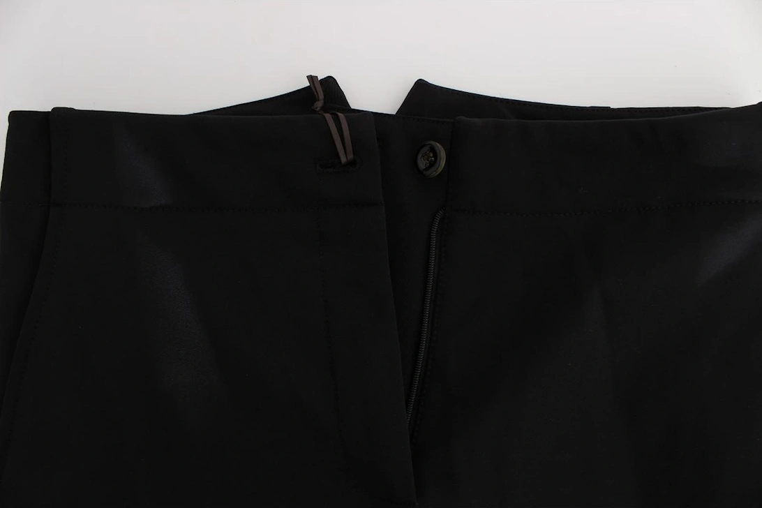 Trousers Button Detail Women - Black Jeans