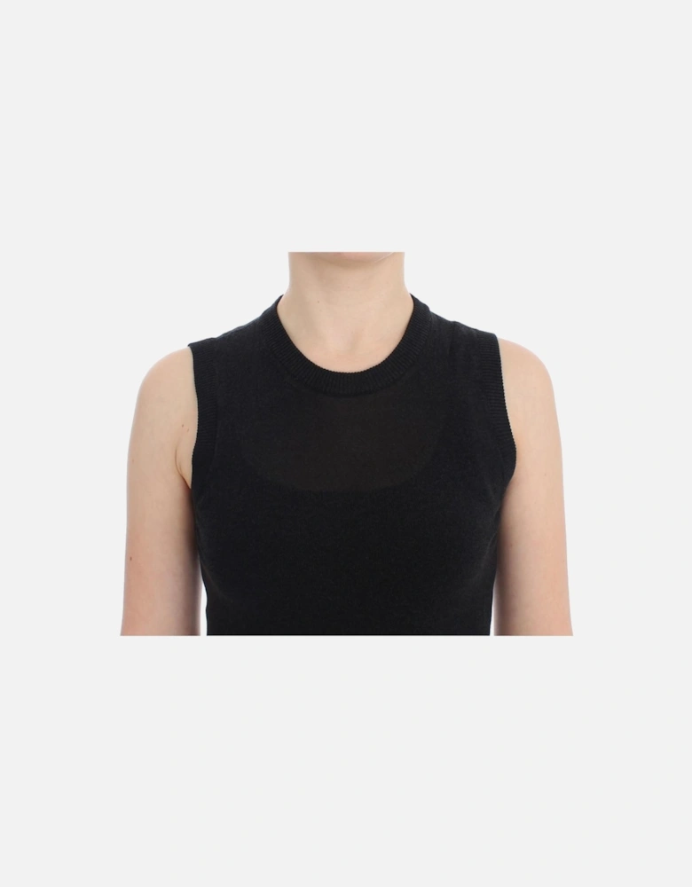 Sleeveless Pullover Vest Women - Black T-Shirts