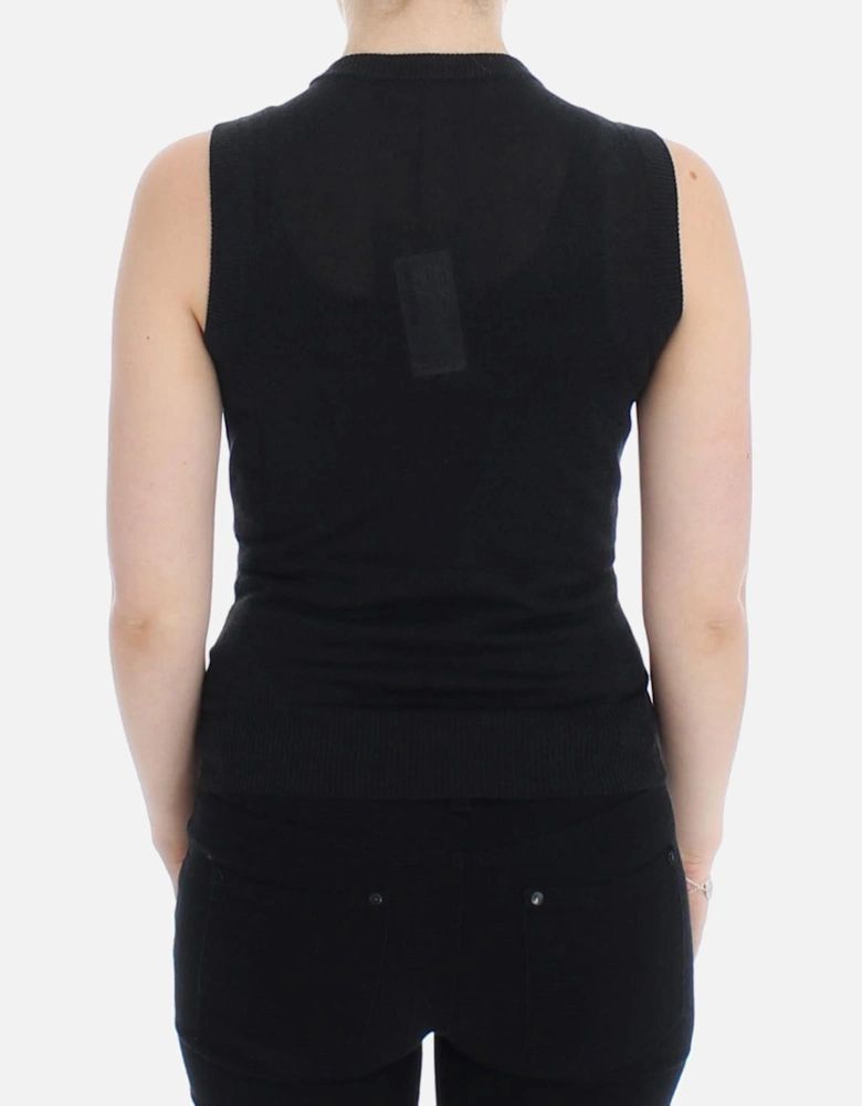 Sleeveless Pullover Vest Women - Black T-Shirts