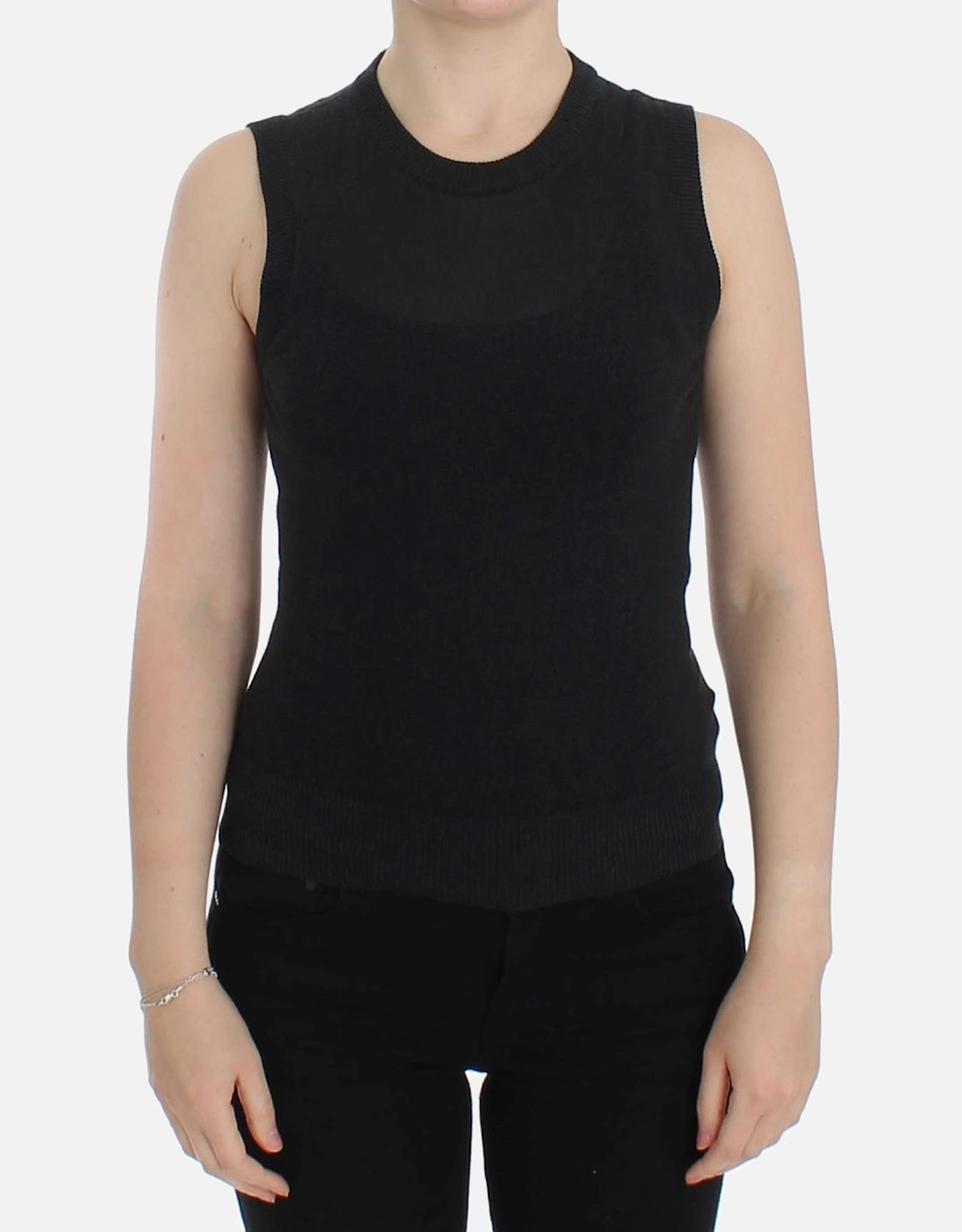 Sleeveless Pullover Vest Women - Black T-Shirts, 7 of 6