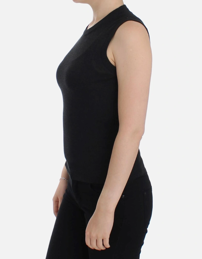 Sleeveless Pullover Vest Women - Black T-Shirts