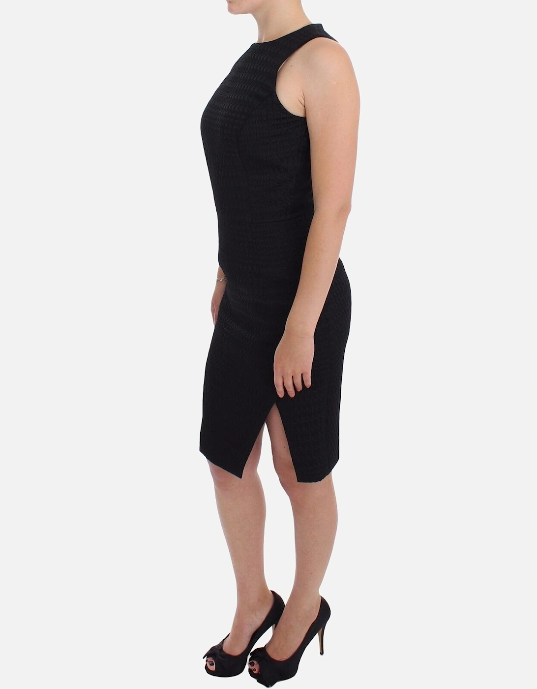 Exquisite Sheath Dress with Zipper Back Closure Women - Black Dresses