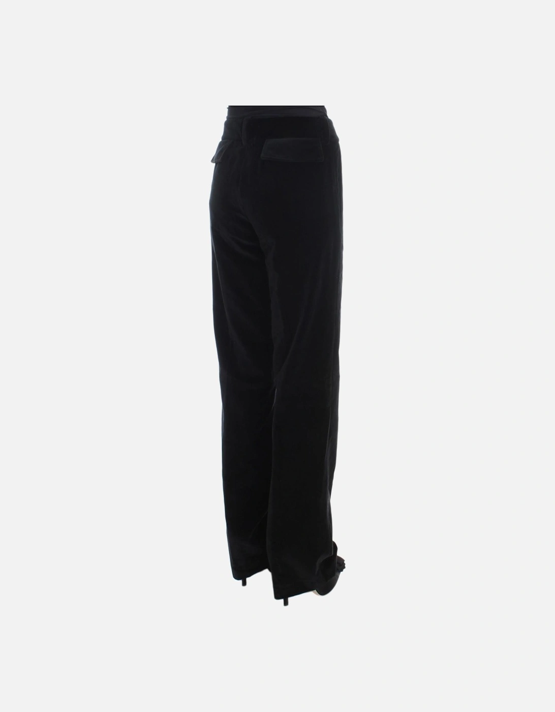 Velvet Trousers Classic Style Women - Black Jeans