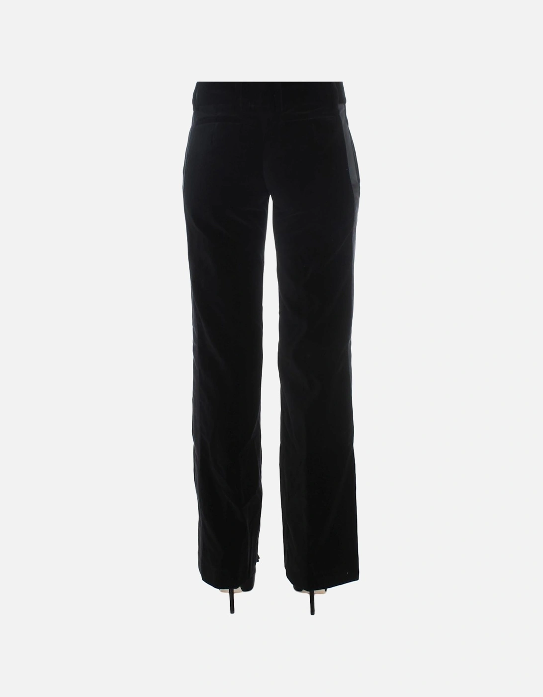 Velvet Trousers Wide Leg Pants Women - Black Jeans