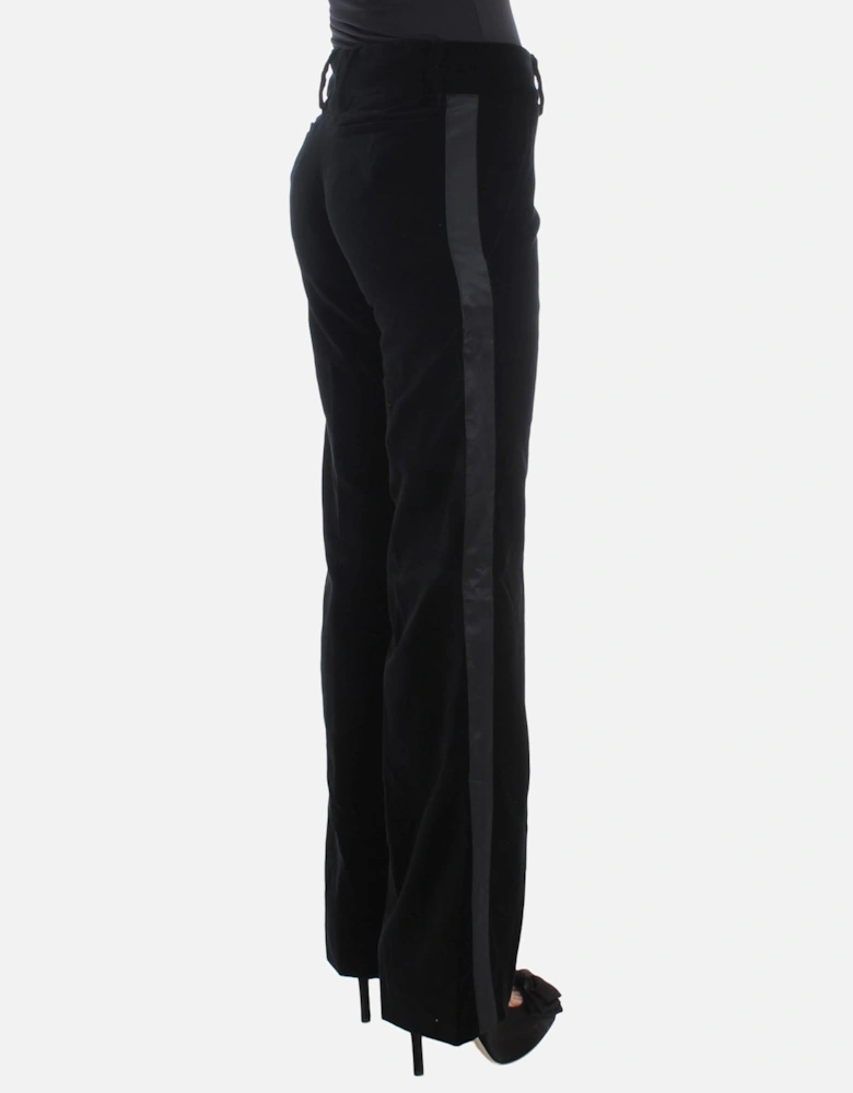 Velvet Trousers Wide Leg Pants Women - Black Jeans