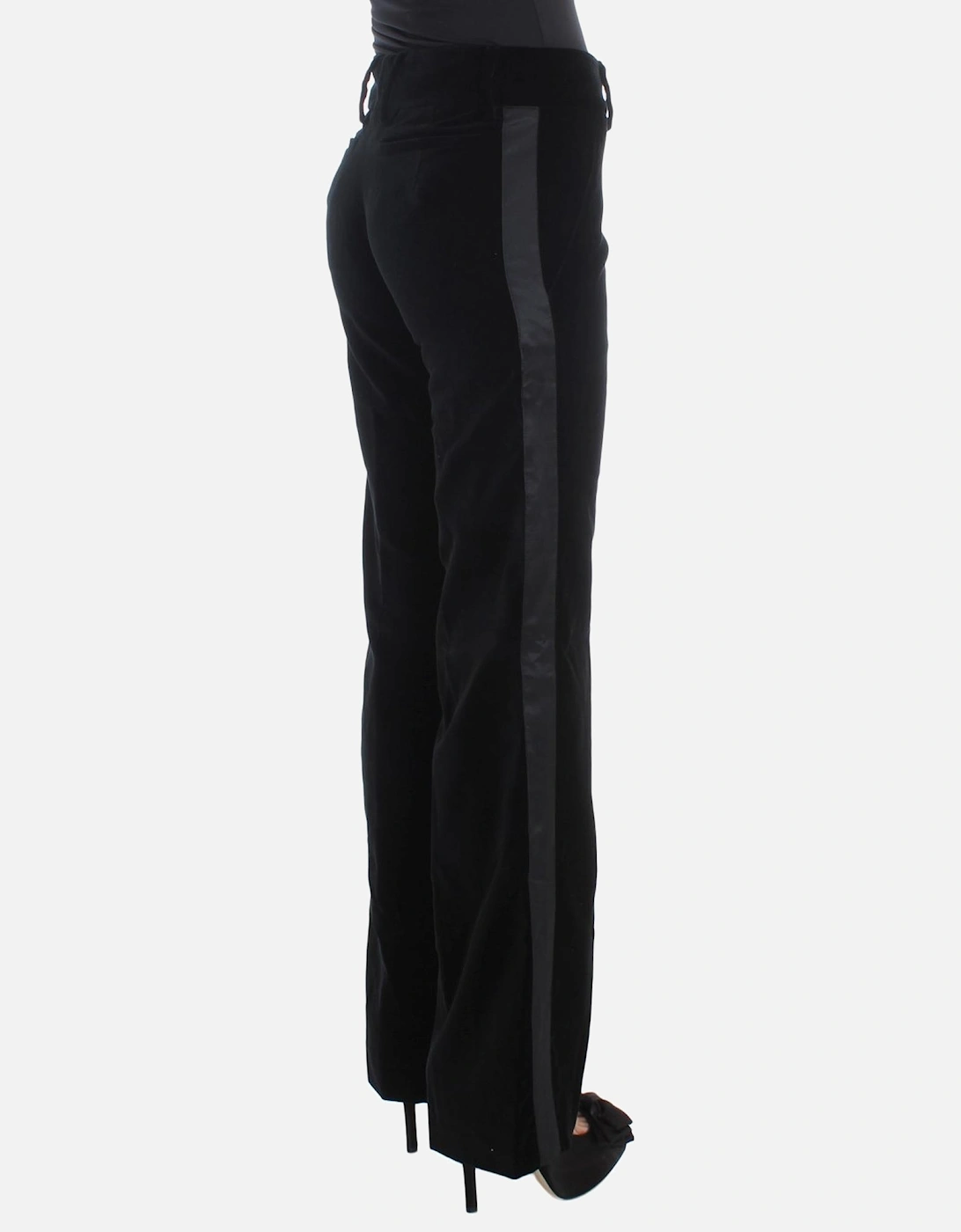 Velvet Trousers Wide Leg Pants Women - Black Jeans