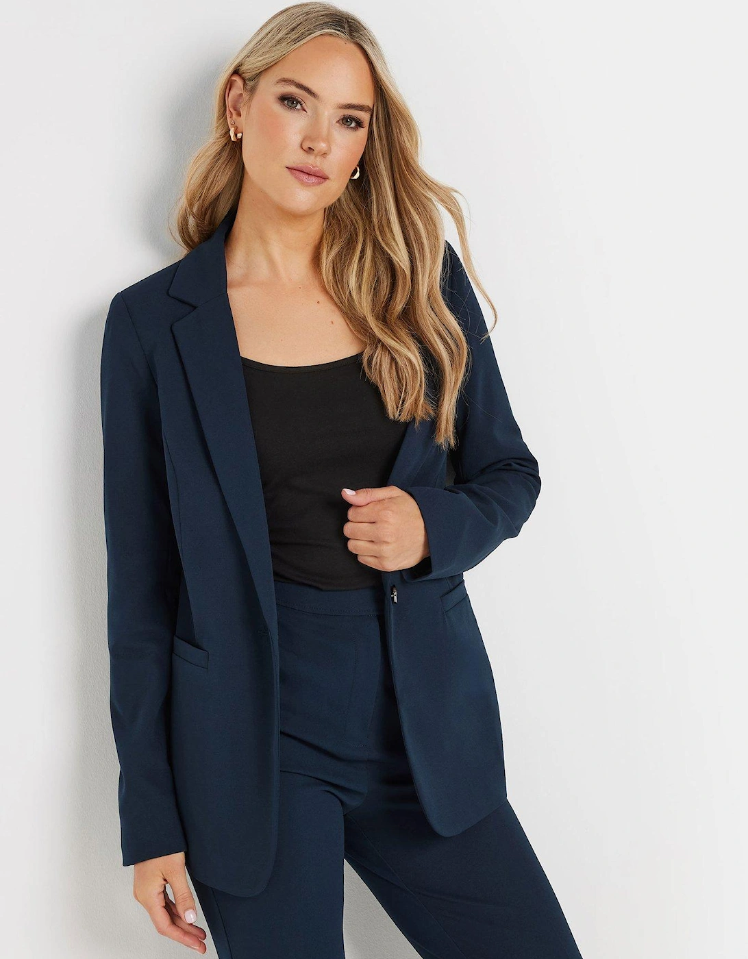 Stretch Tailored Blazer - Blue, 2 of 1