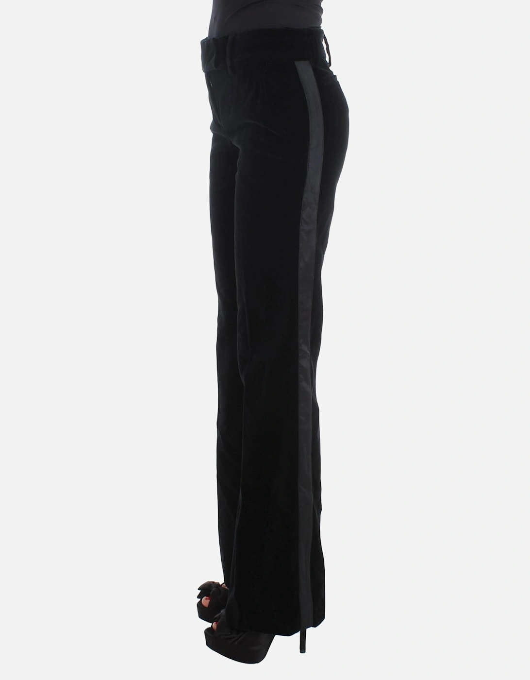 Velvet Trousers Wide Leg Pants Women - Black Jeans