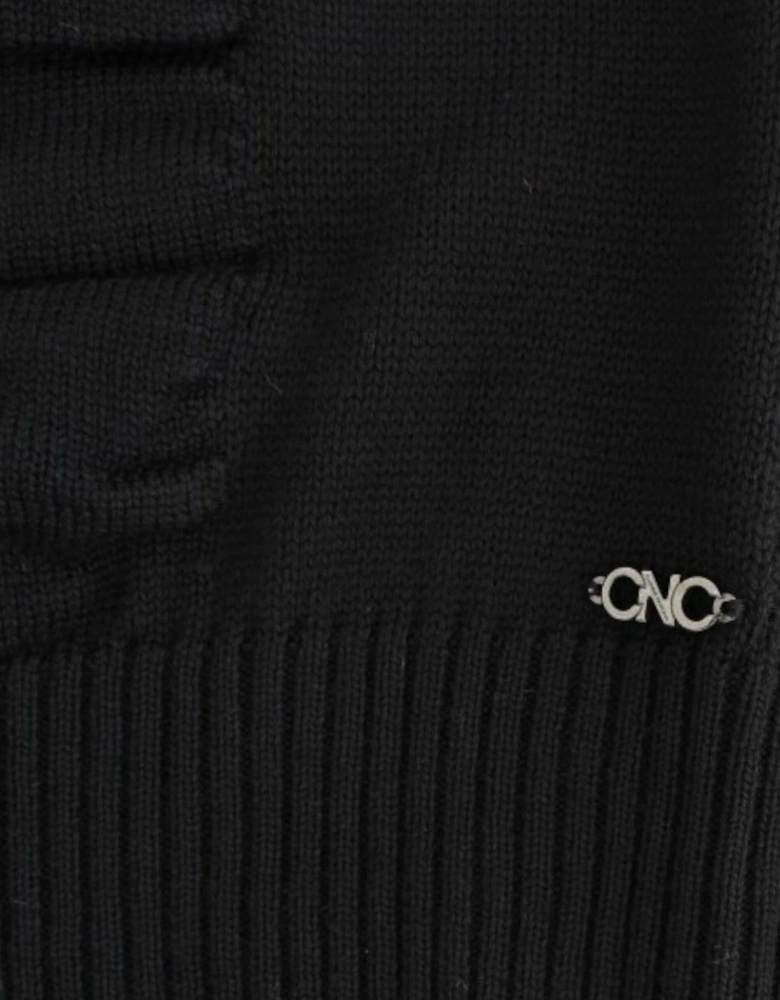 VNeck Knit Pullover Sweater Women - Black