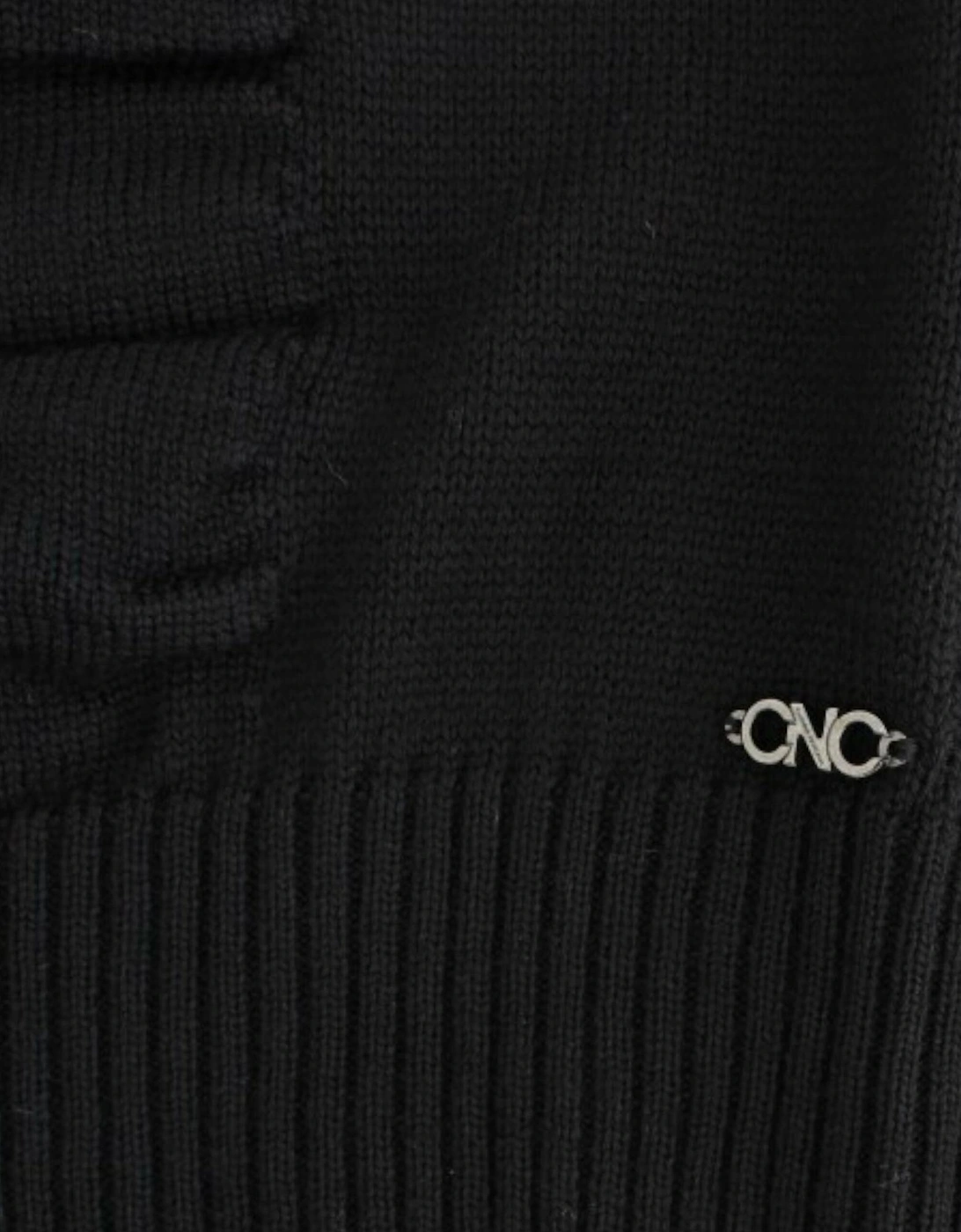 VNeck Knit Pullover Sweater Women - Black