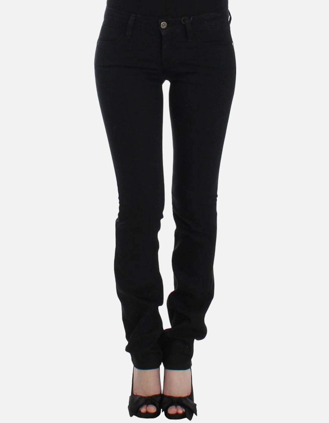 Straight Leg Jeans Women - Black Jeans, 7 of 6
