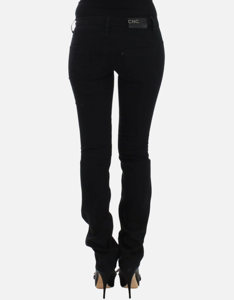 Straight Leg Jeans Women - Black Jeans