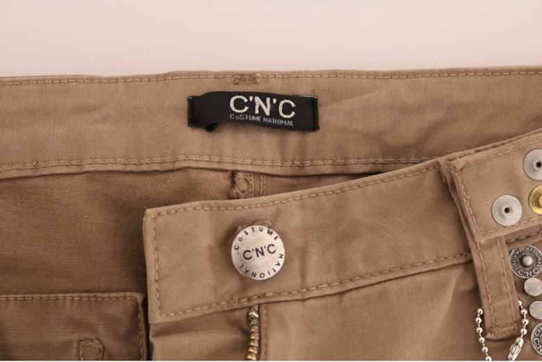 Pants Straight Leg Women - Beige Jeans