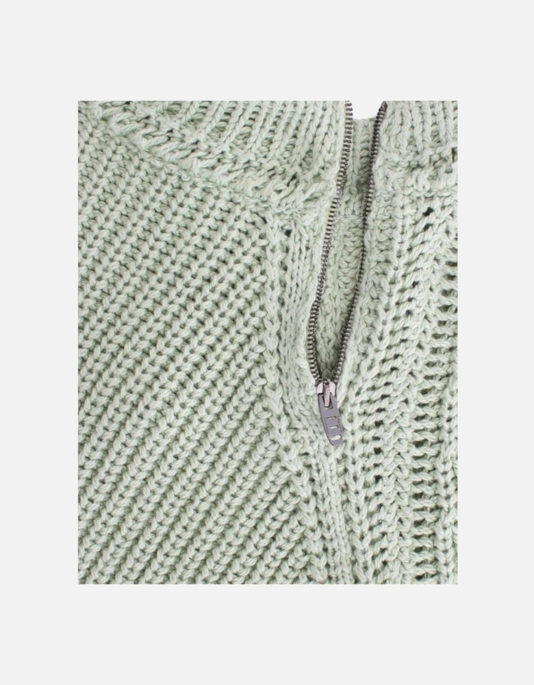 Cropped Knit Cardigan Sweater Women - Green