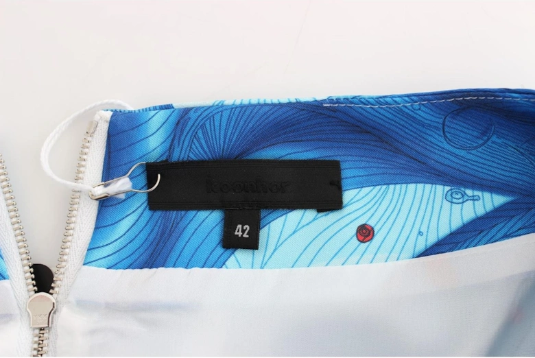 Aline Skirt Blue White Print Women
