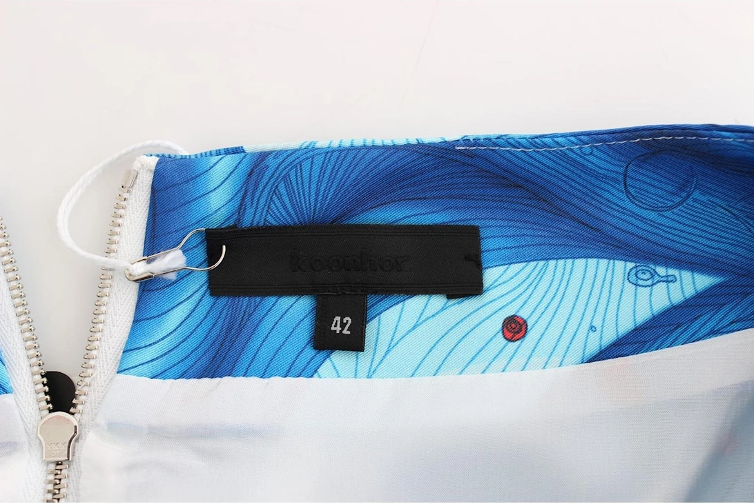 Aline Skirt Blue White Print Women