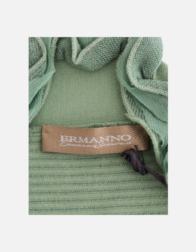 Long Sleeve Knit Pullover Sweater Women - Green