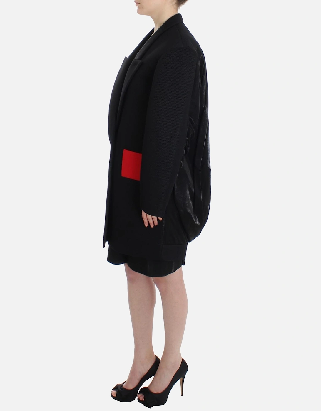 Blazer Notch Collar Long Sleeves Women - Black Suits