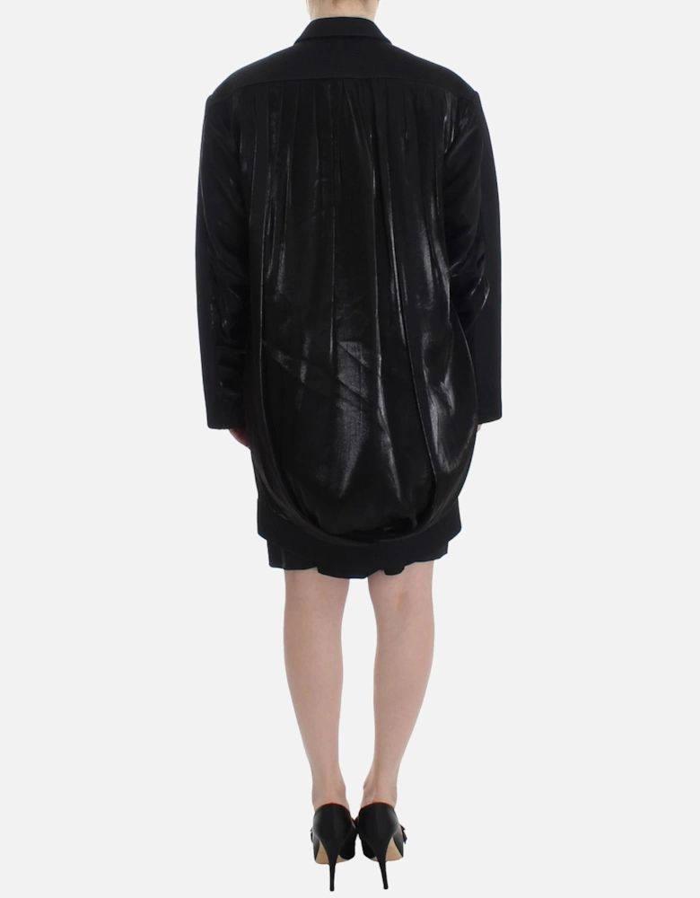 Blazer Notch Collar Long Sleeves Women - Black Suits