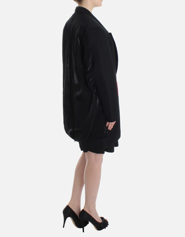 Blazer Notch Collar Long Sleeves Women - Black Suits