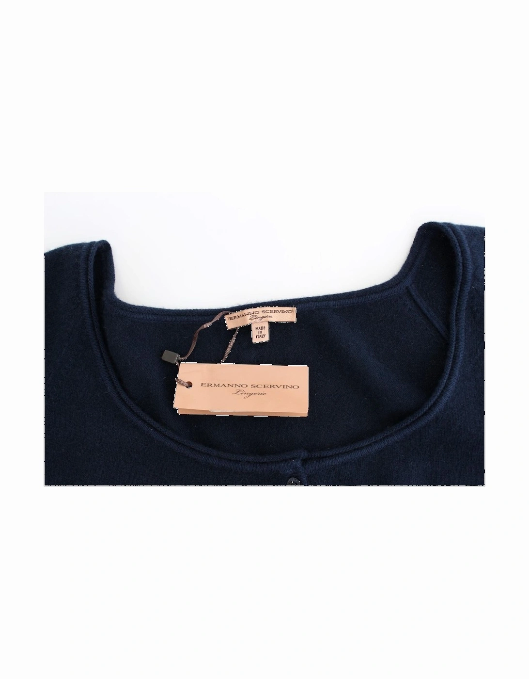 Cashmere Cropped Cardigan Women - Blue Sweaters