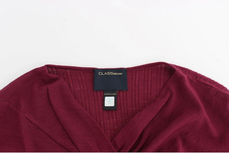 Twisted VNeck Knit Sweater Women - Purple