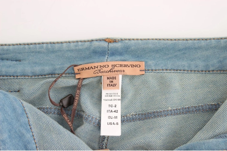 Cropped Jeans Light Blue Denim Women Jeans