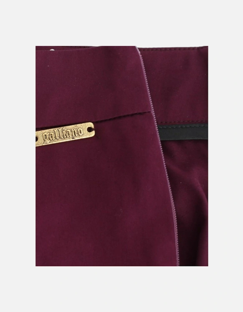 Pants Slim Fit Burgundy Women - Purple Jeans