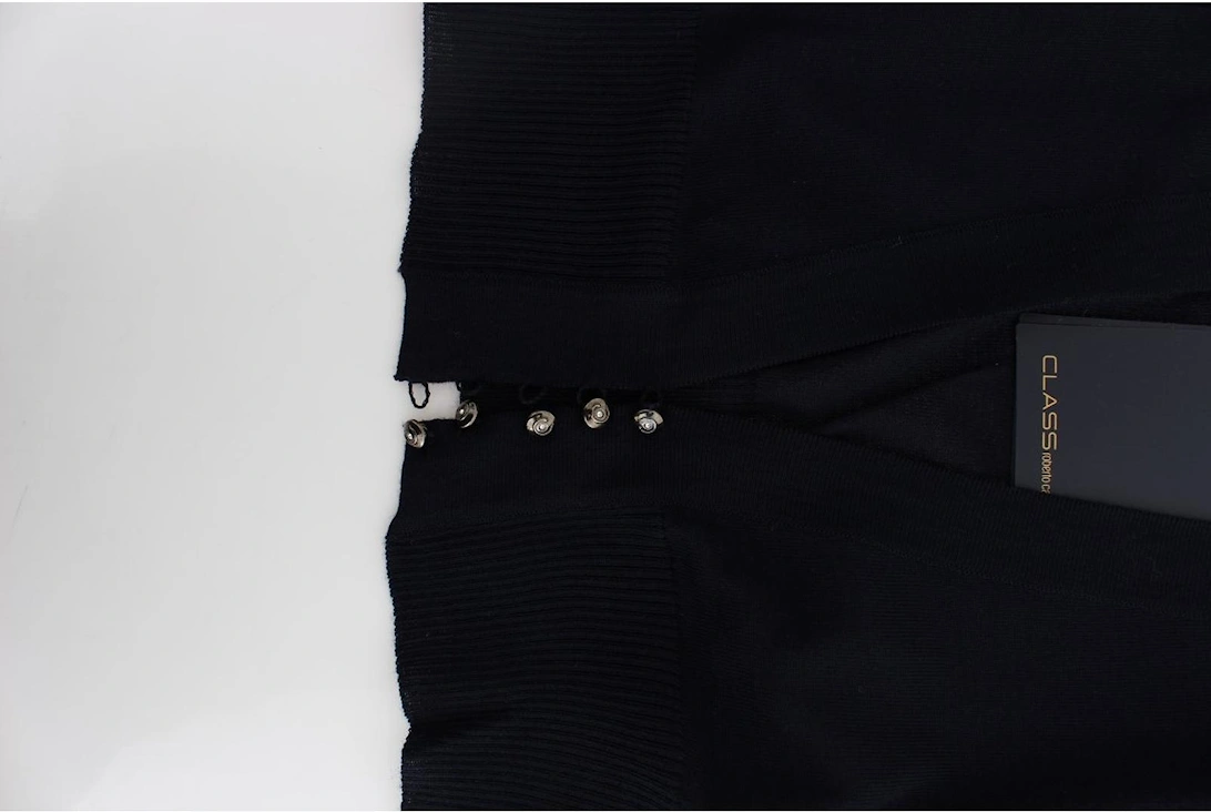 Cropped VNeck Cardigan Women - Black Sweaters