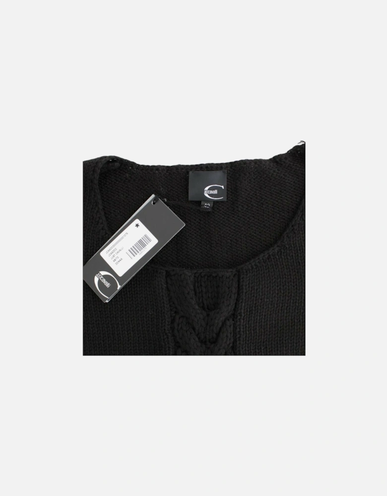 Cable Knit Pullover Sweater Women - Black