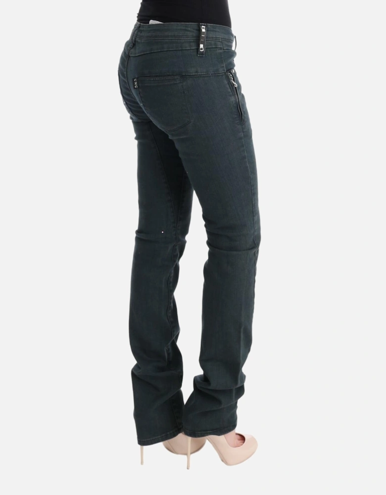 Superslim Fit Gray Stretch Jeans Women Jeans