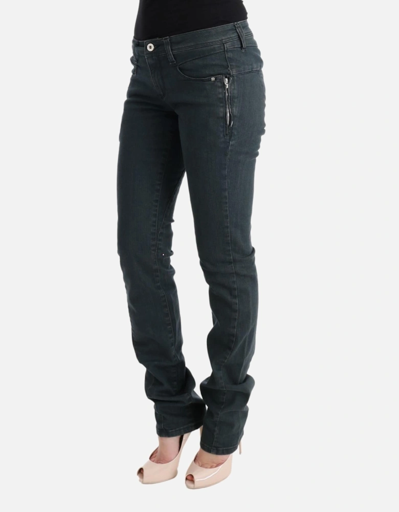 Superslim Fit Gray Stretch Jeans Women Jeans