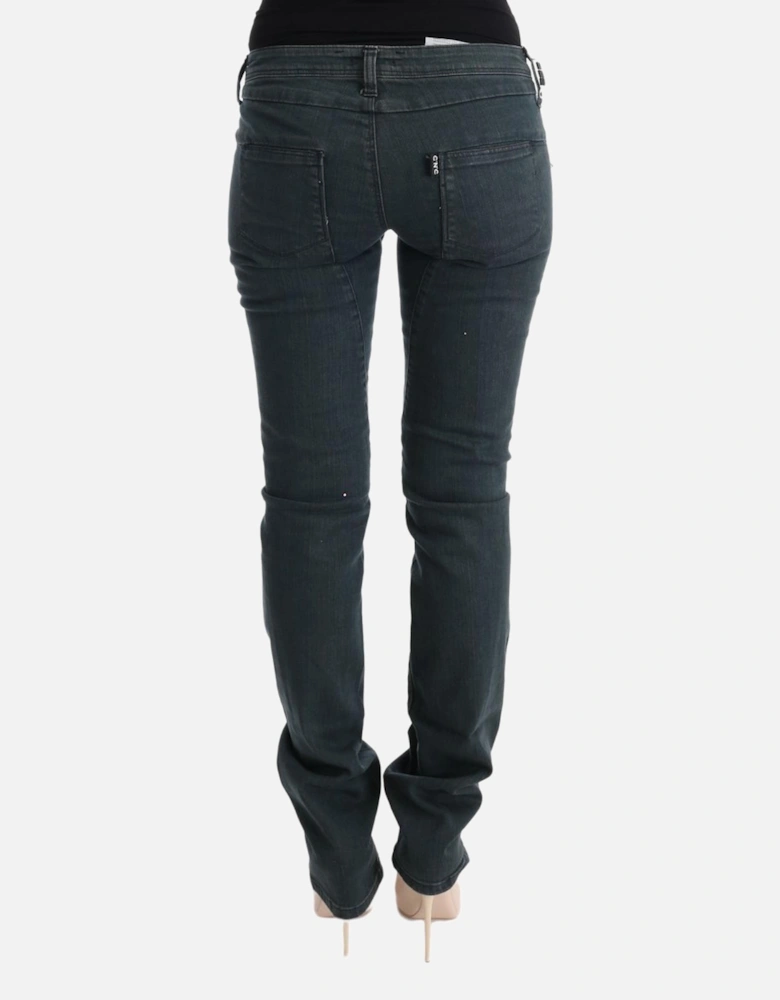Superslim Fit Gray Stretch Jeans Women Jeans