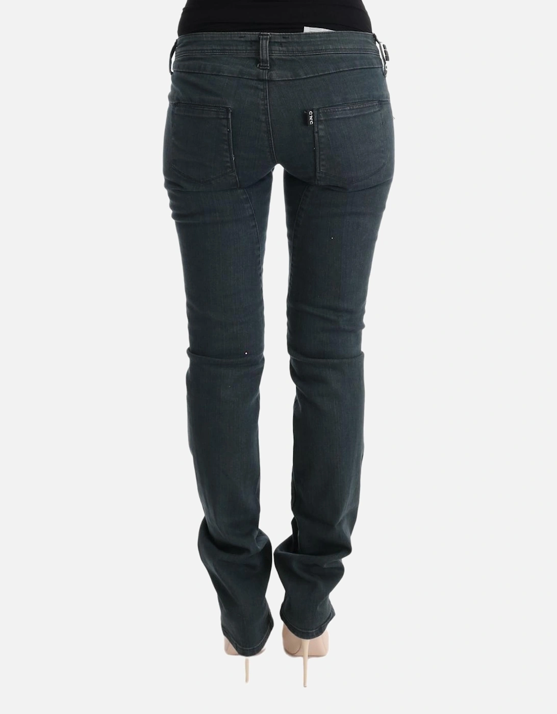 Superslim Fit Gray Stretch Jeans Women Jeans