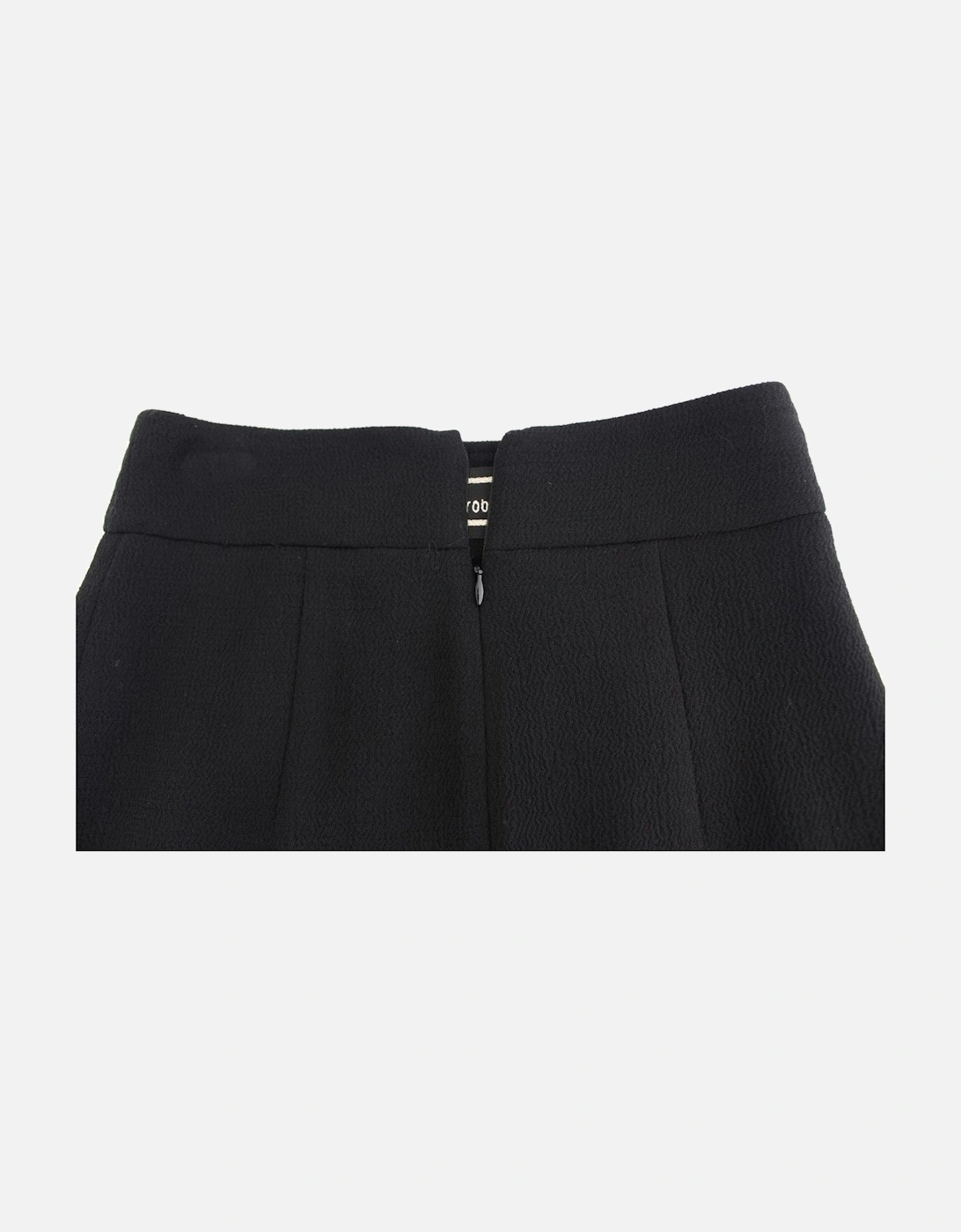 Pleated KneeLength Skirt Classic Style Women - Black