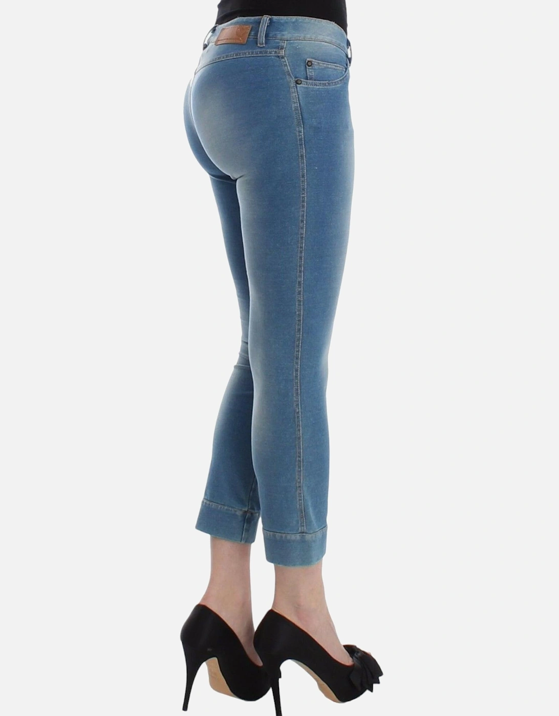Beachwear Capri Jeans with Logo Details Women - Blue Jeans