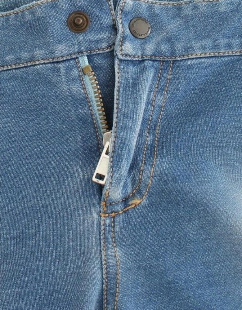 Beachwear Capri Jeans with Logo Details Women - Blue Jeans
