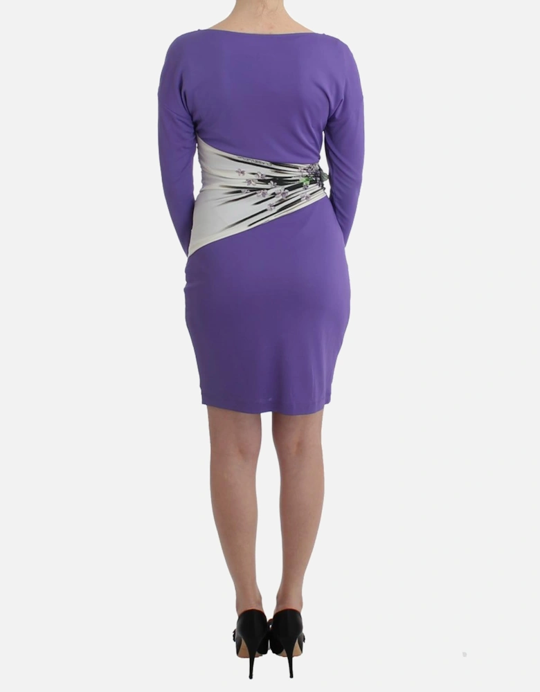 Purple Mini Dress Long Sleeves Women Dresses