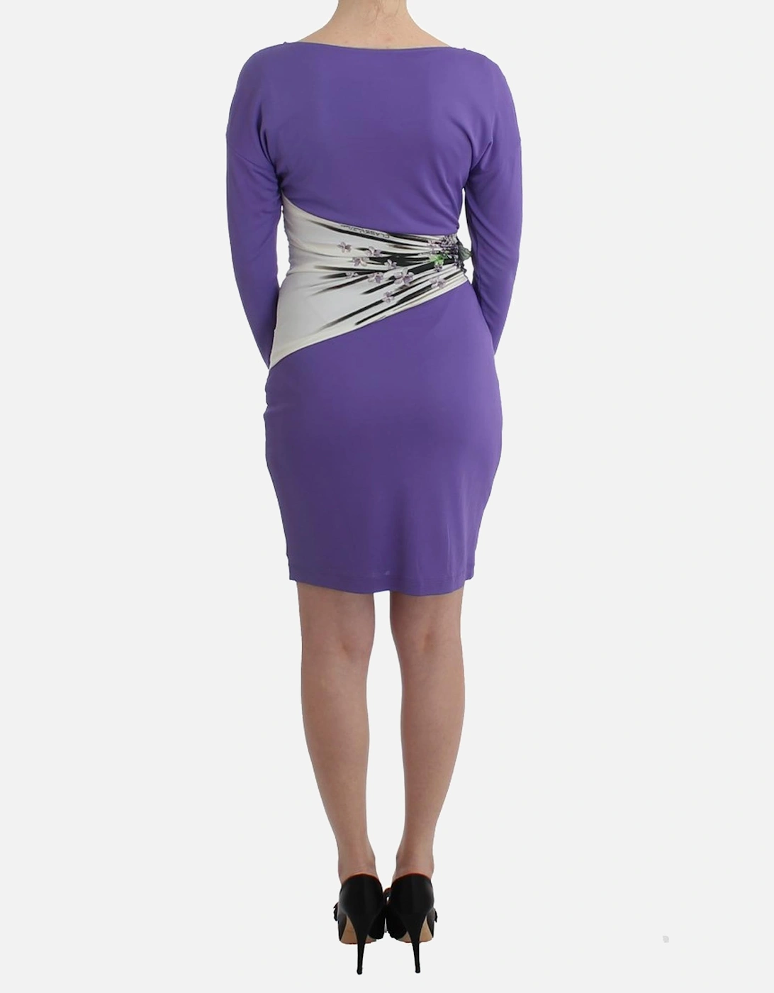 Purple Mini Dress Long Sleeves Women Dresses