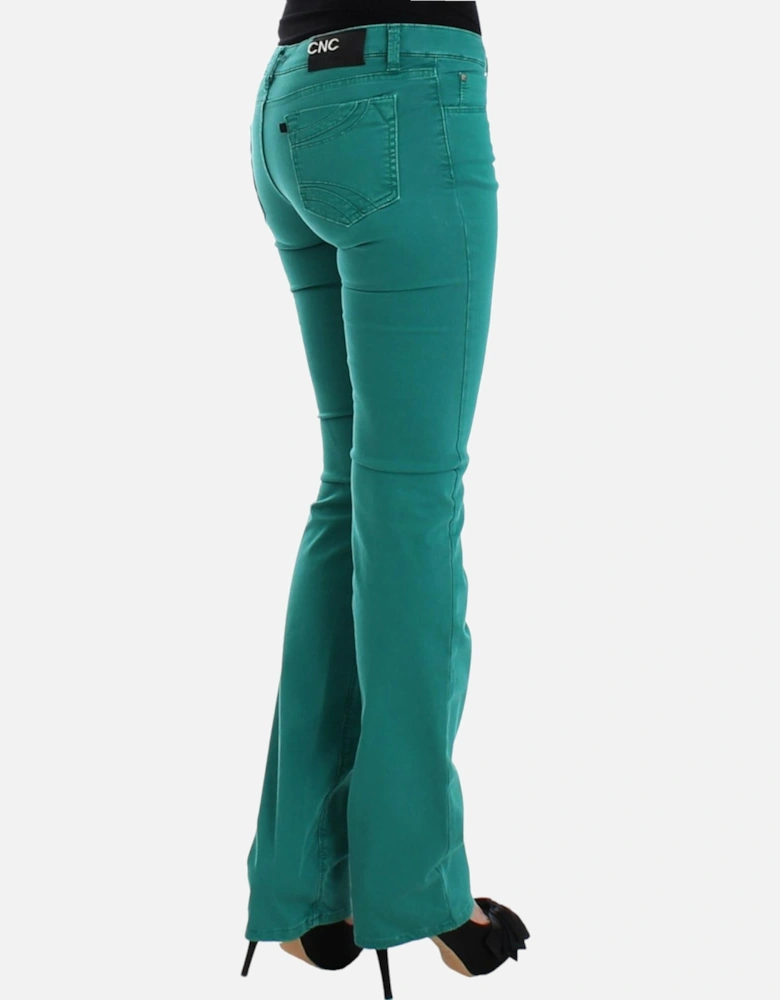 Jeans Teal Straight Leg Women - Green Jeans
