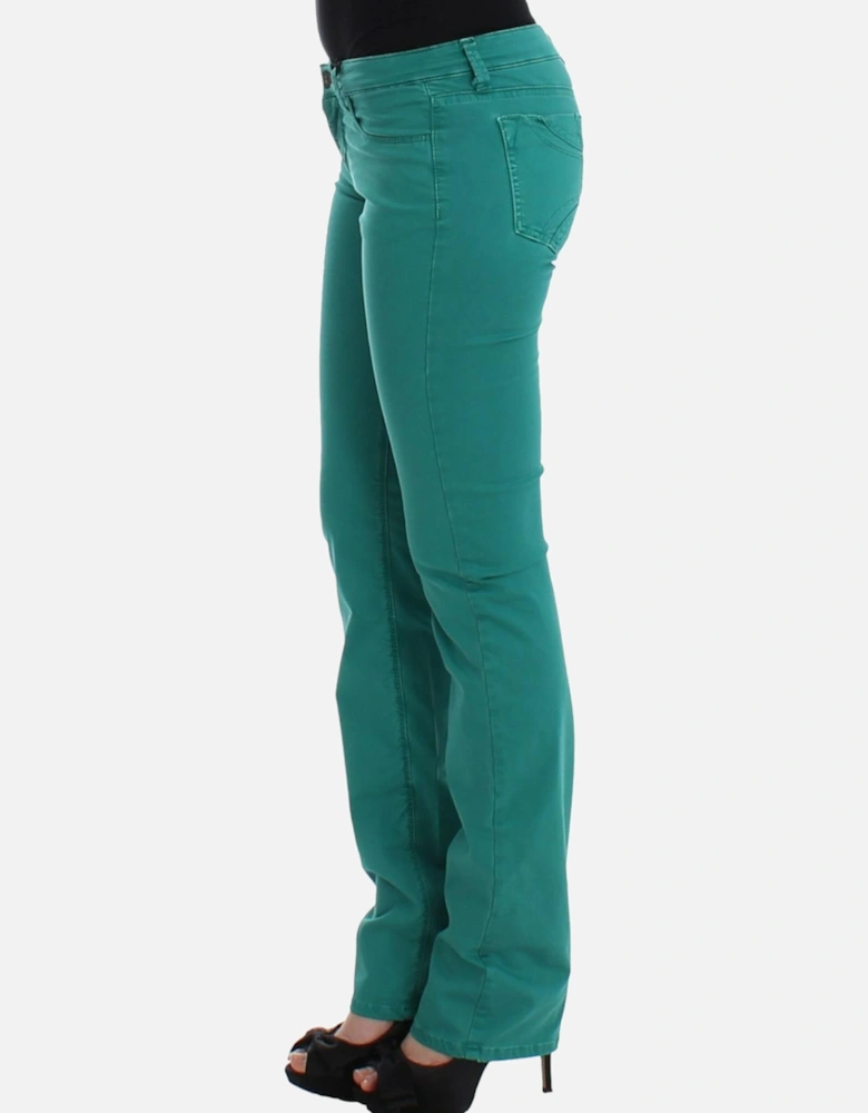Jeans Teal Straight Leg Women - Green Jeans