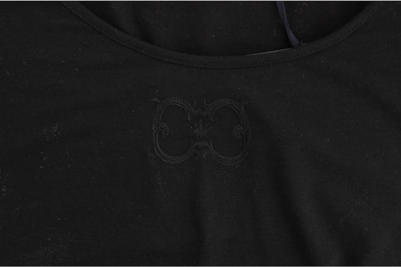 Jersey Top Scoop Neck Short Sleeve Women - Black T-Shirts