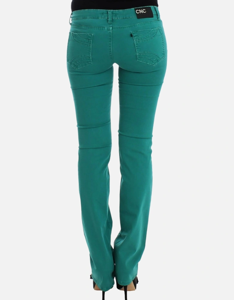 Jeans Teal Straight Leg Women - Green Jeans