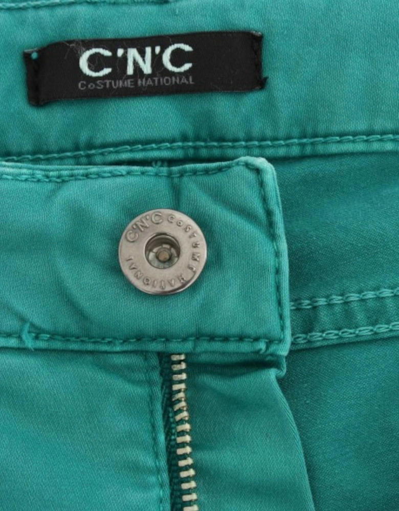 Jeans Teal Straight Leg Women - Green Jeans