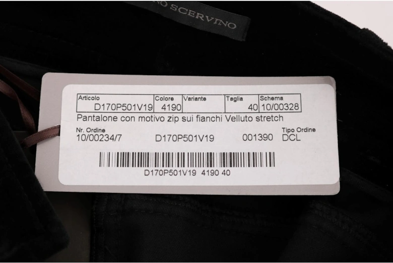 Velvet Trousers Slim Fit Women - Black Jeans