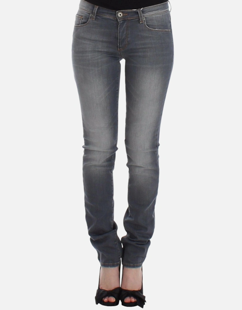 Grey Straight Leg Jeans Women - Gray Jeans