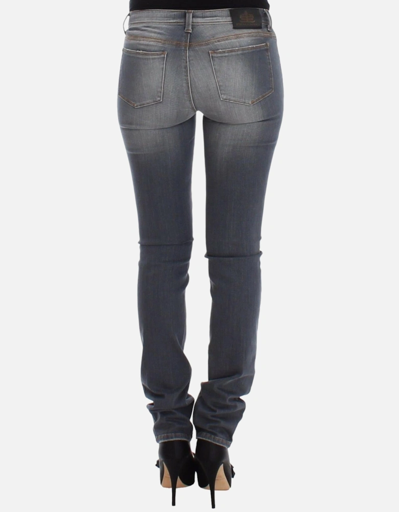 Grey Straight Leg Jeans Women - Gray Jeans