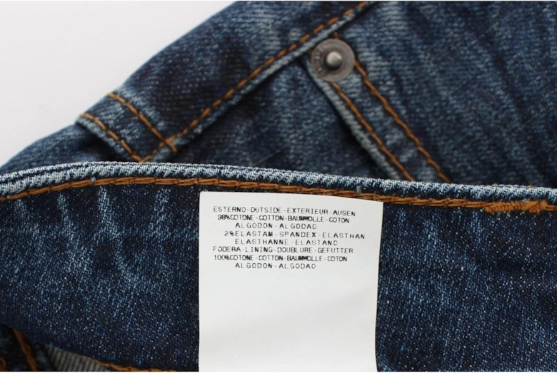 MidRise Straight Jeans Distressed Denim Women - Blue Jeans